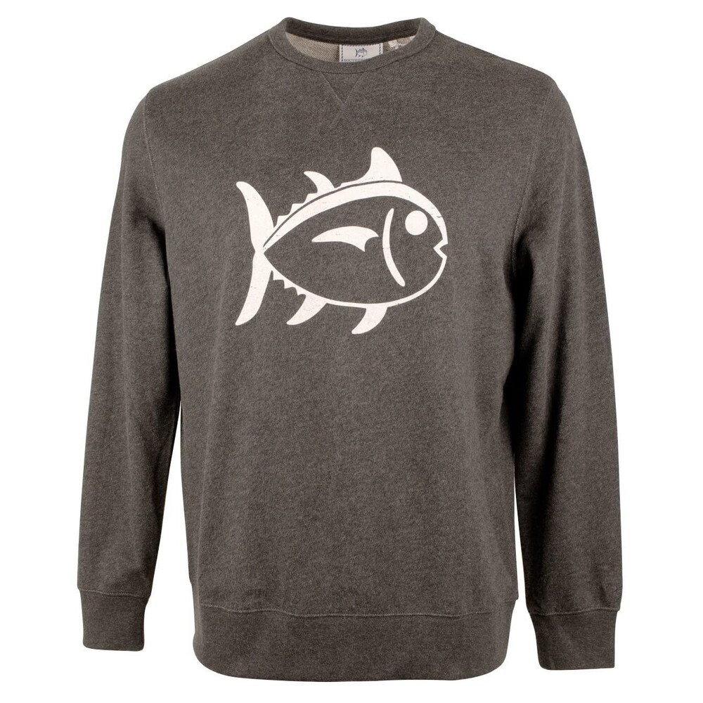 Southern Tide Men's Gameday Heather Upper Deck Pullover Sweatshirt-HB-XXL
